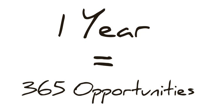 1 Year = 365 opportunities